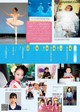 A magazine page with a bunch of pictures of children.